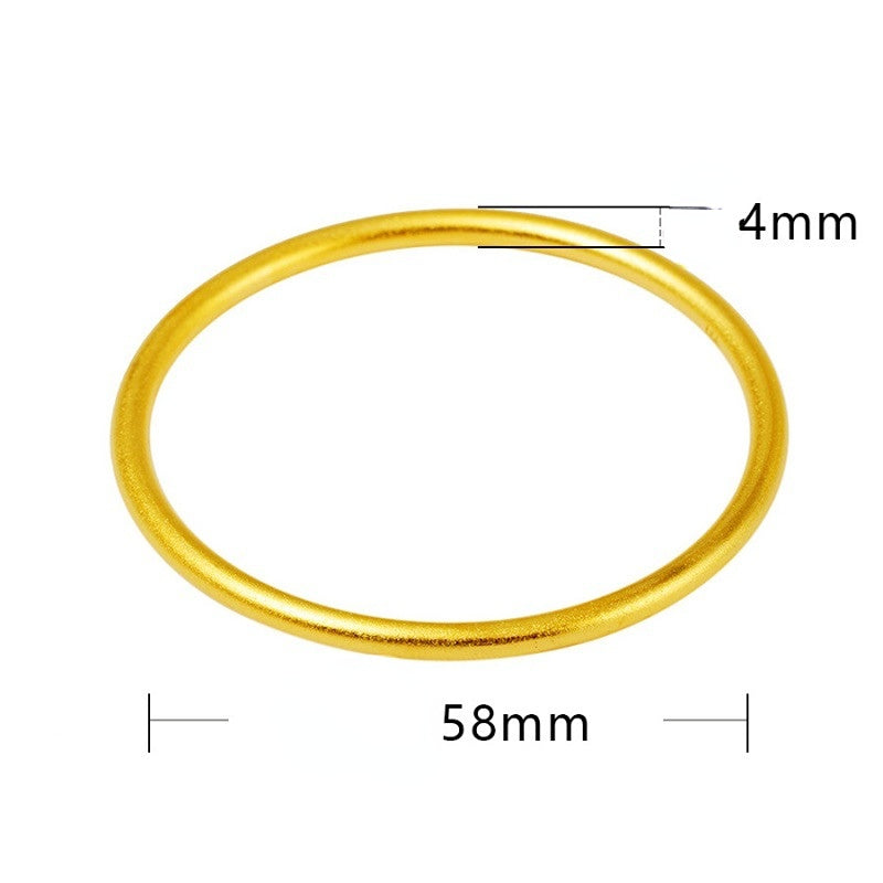 Wholesale Sand Gold Matte Brass Bracelet